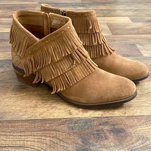 Naughty Monkey cow suede ankle booties.